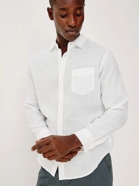 Vineyard Vines Men's White Button-Down Dress Shirt XL